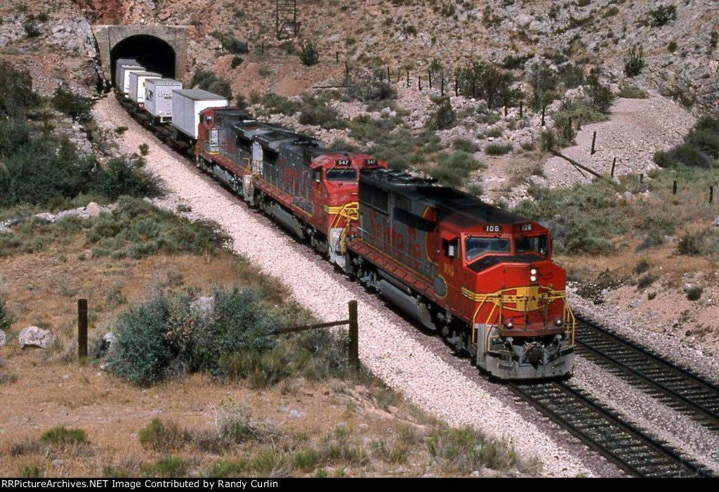 ATSF 106 at Nelson Tunnel